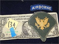 US Army Specialist Rank Insignia & Airborne Patch