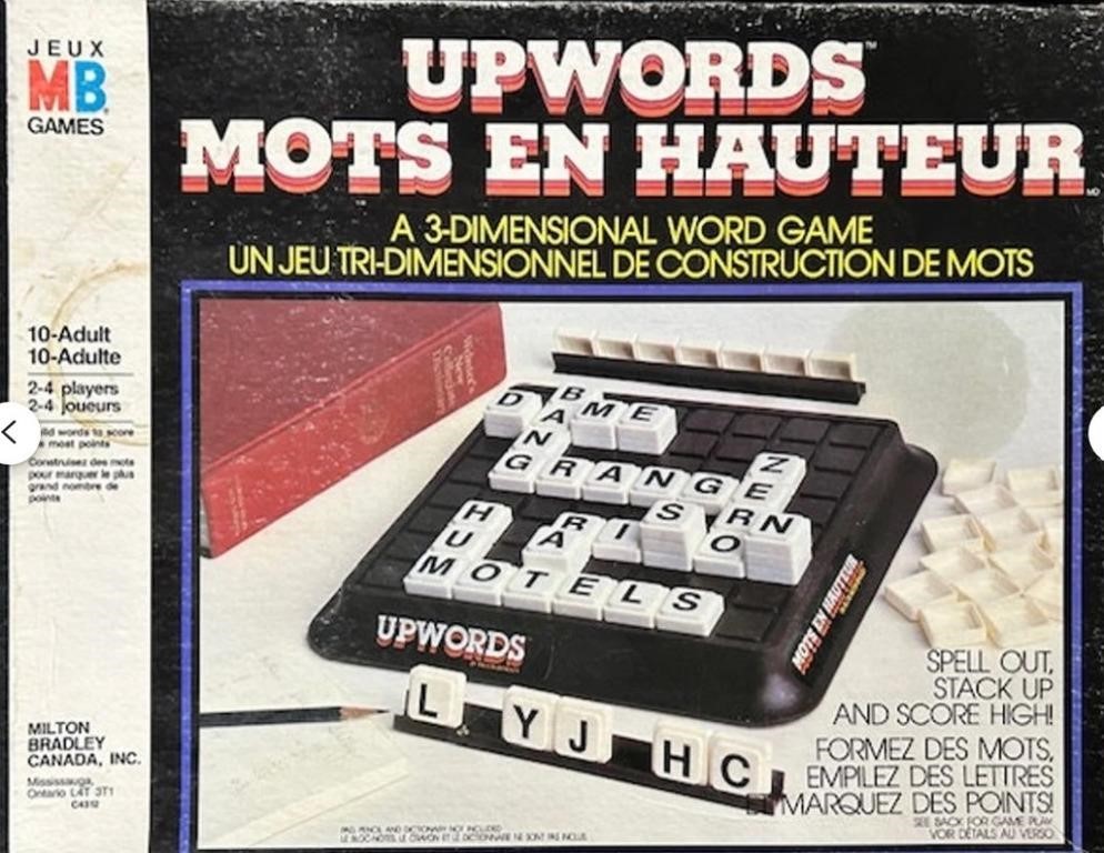 VINTAGE 1983 Upwords Board Game