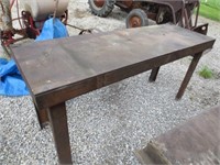78" x 26" x 38" tall welding table