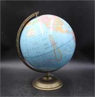 Imperial World Globe w/ Brass Vase