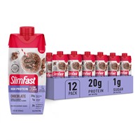 SlimFast Protein Shake, Chocolate- 20g Protein,