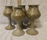 Pottery Goblet Set