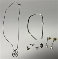 Dreamcatcher and Other Necklace, Earrings, etc.