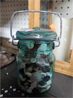 Pt. Canning  Jar of Button