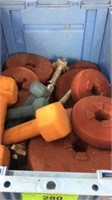 Bucket of Miscellaneous Weights K14A