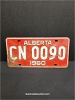 Alberta 1960 License Plate