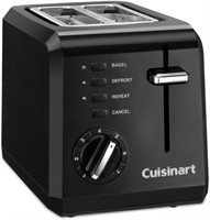 $50  Cuisinart CPT-122BK 2-Slice Compact Toaster,