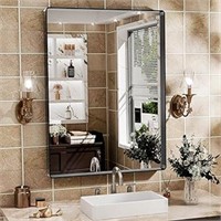 Hasipu Black Bathroom Vanity Mirror 16 X 24 Inch