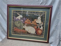 Rabbit tapestry picture