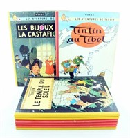 Tintin. Lot de 8 volumes dont 2 en Eo