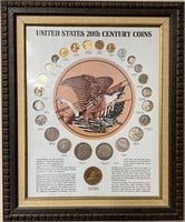 United States 20th Century Framed Coins