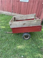 Pull behind yard cart