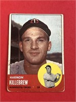 1963 Topps Harmon Killebrew Card #500 HOF