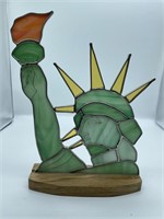 Statue Of Liberty Leaded Glass Sculpture