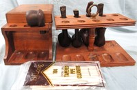 VINTAGE TOBACCO PIPES*HOLDER AND HUMIDOR