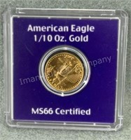 5 Dollar American Eagle Gold Coin 1/10th Oz