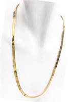 Jewelry 10kt Gold Flat Chain Necklace