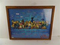 27" x 21" The Simpsons Character Print in Frame