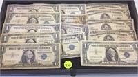 TRAY LOT OF SILVER CERTIFICATES