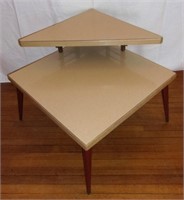 Retro formica corner table.