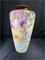 Vintage Belleek Painted Vase