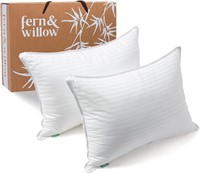 Fern and Willow Pillows for Sleeping - 2 Pack
