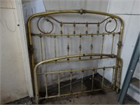Brass Look King Single Bed Head and End