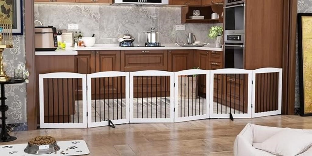 Freestanding Pet Gate For Dogs, Foldable