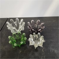 Decorative Nesting MCM Glass Bowls