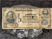 1915 American Nat'l Bank of Rogers Ark $5 Note