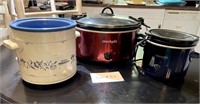 3 Crockpots