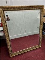 LA BARGE gilt beveled mirror huge 56x46