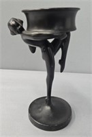 Frankart Spelter Female Figural Stand