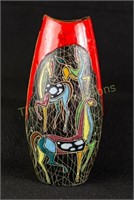 Hand painted and signed vase