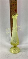 Fenton uranium Vaseline opalescent glass hobnail
