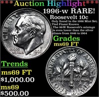 ***Auction Highlight*** 1996-w Roosevelt Dime RARE