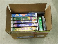 BOX LOT - VHS TAPES, CHILDREN'S MOVIES, AND