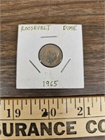 1965 Roosevelt Dime- Possible Error Coin- No M