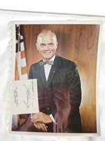 Original John Glenn photograph w/autographed card!