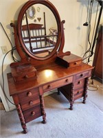 Antique Solid Wood Cherry Dresser/Vanity
