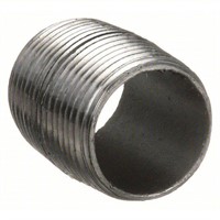 2PK Nipple: Black Steel, 1 in X 1 1/2 in A72