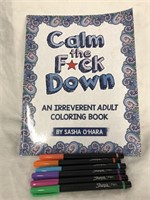 New Calm the ¥*%~# Down Adult Colouring