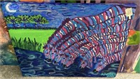 Katherine Haynes Zebra Painting