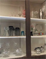 Glassware, Contents of Kitchen Cupboard