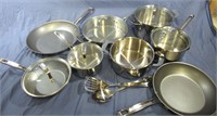 EMERIL LAGASSE 15 PC POT/PAN STAINLESS STEEL SET