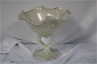 A Luster Glass Compote