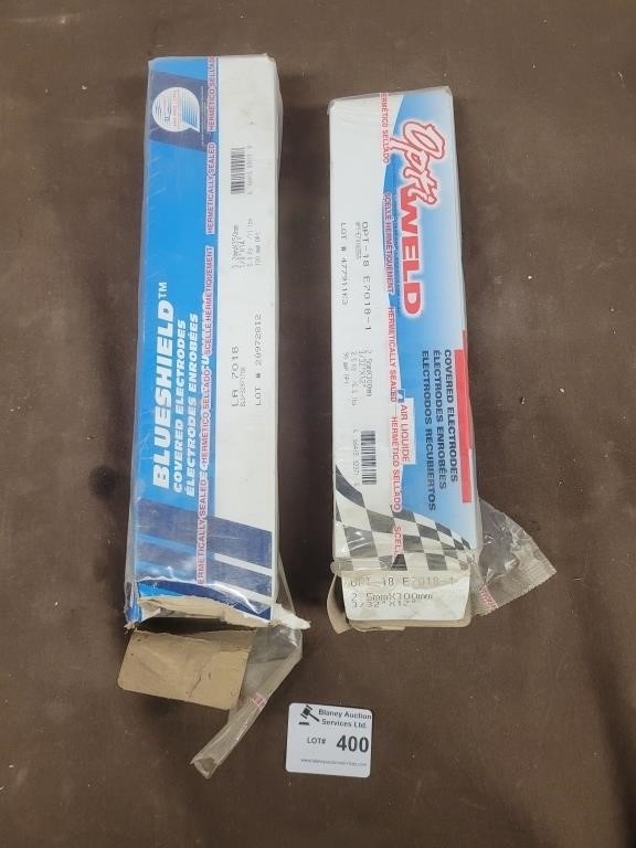 2 boxes of welding rod