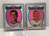 Cesare Maniago & Gump Worsley 71/72 Cards