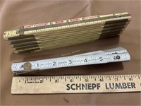 Lufkin metal and wood carpenter’s rulers