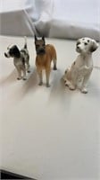 3 Dog Figures